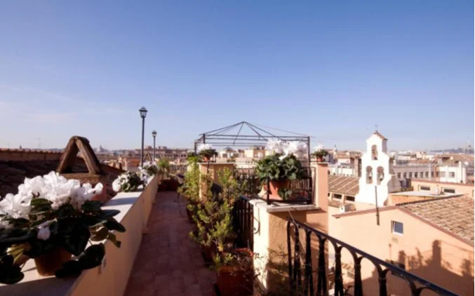 Dakterras hotel Trevi Rome