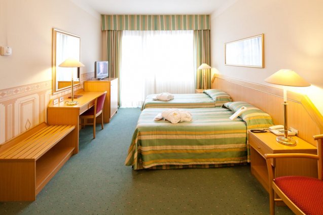 Een dubbele kamer van Hotel Qualys Nasco Milaan