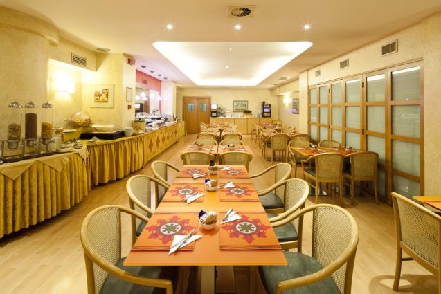 Het restaurant van Hotel Qualys Nasco Milaan