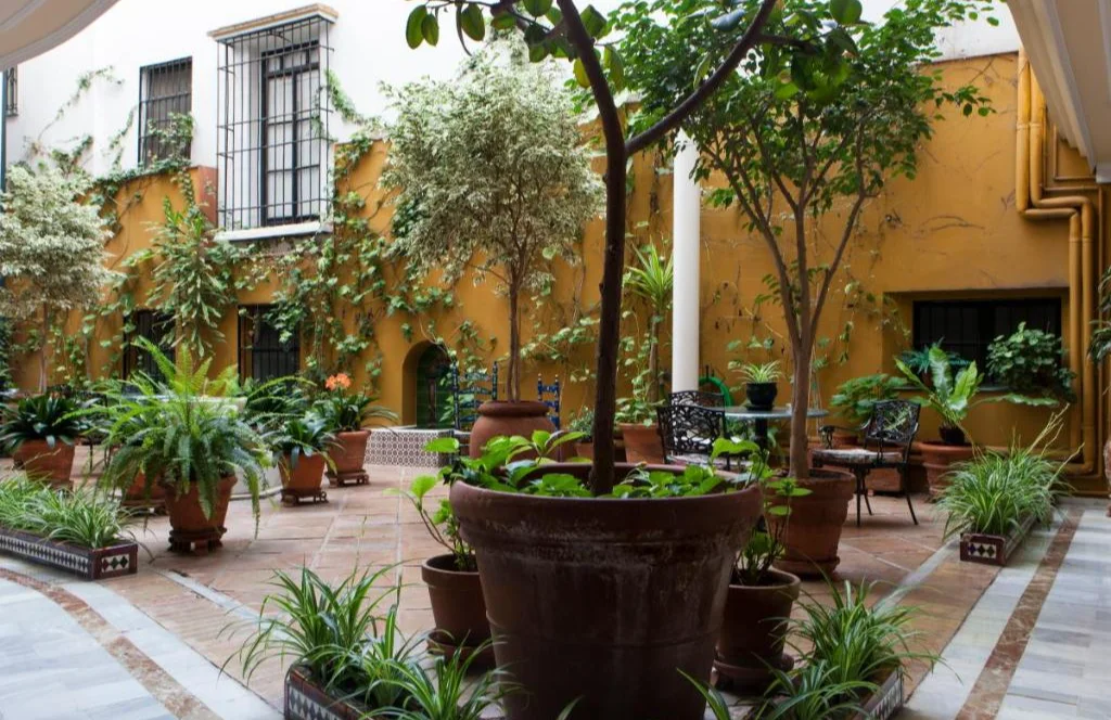 Binnentuin Hotel Cervantes