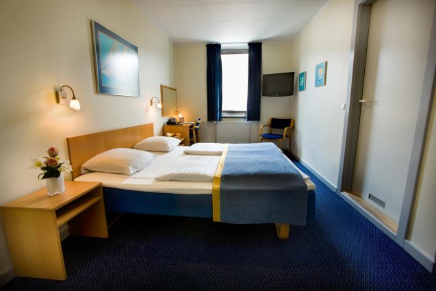 Tweepersoonskamer van hotel Maritime in Kopenhagen