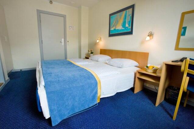 Tweepersoonskamer van hotel Maritime in Kopenhagen