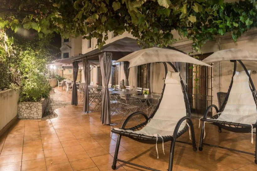 Hotel Villa Rosa terras