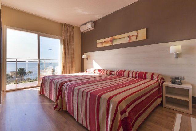 Tweepersoonskamer van Hotel Siroco aan de Costa del Sol