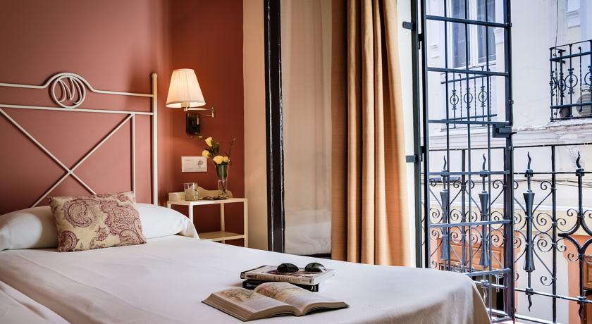 Kamer met twee enkele bedden van Hotel Murillo in Sevilla