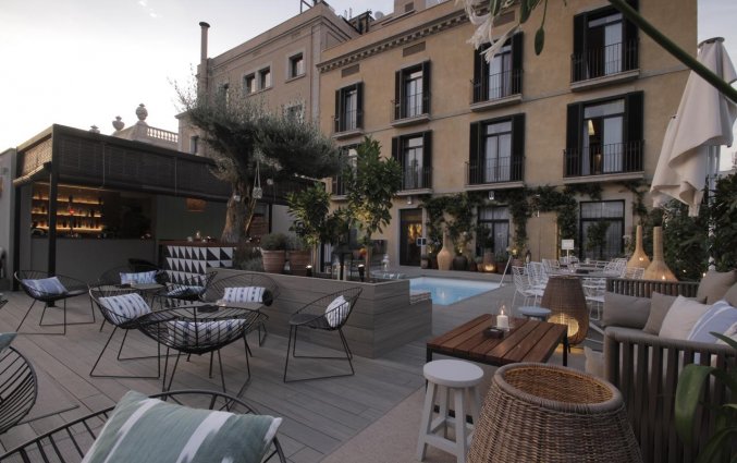 Terras van Hotel Oasis in Barcelona