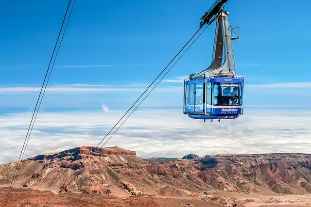 Rijd naar het dak van Tenerife