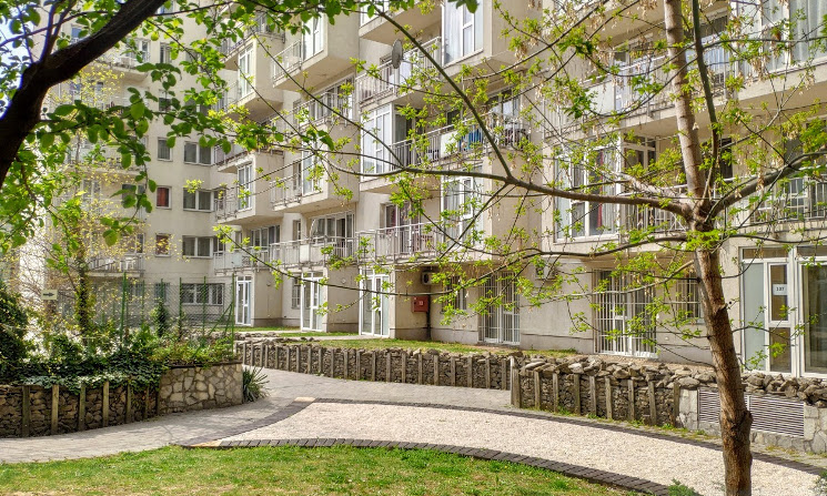 Gebouw van Aparthotel Agape in Budapest