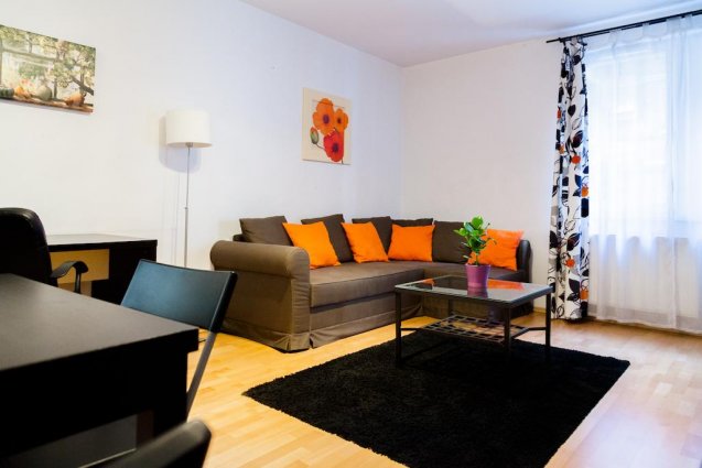 Woonkamer nova apartments stedentrip Budapest