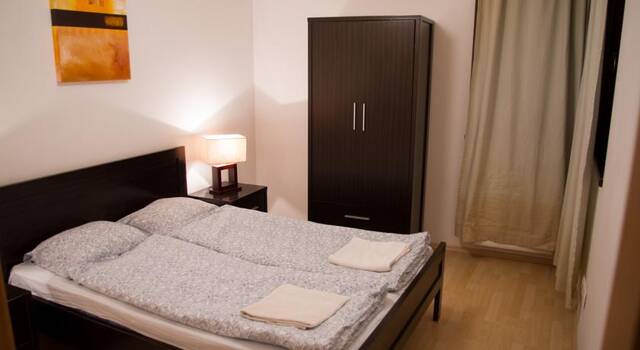 Slaapkamer van appartementen Broadway in Budapest