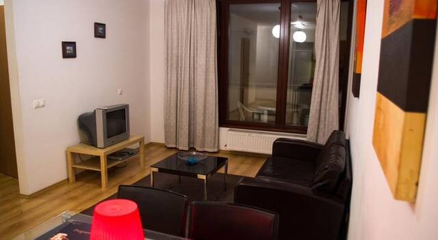 Woonkamer van appartementen Broadway in Budapest