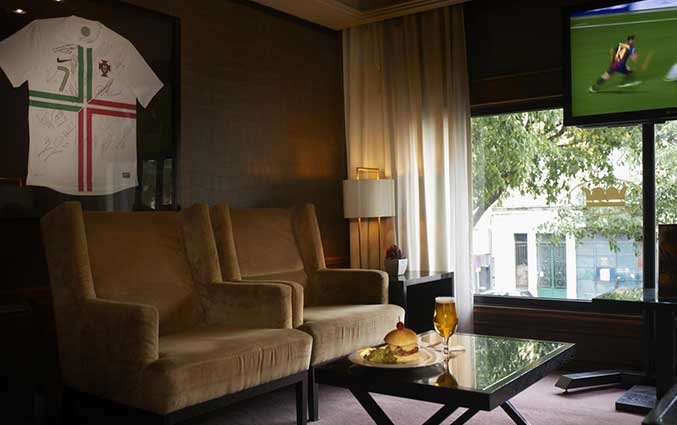 Bar van Hotel Real Parque in Lissabon