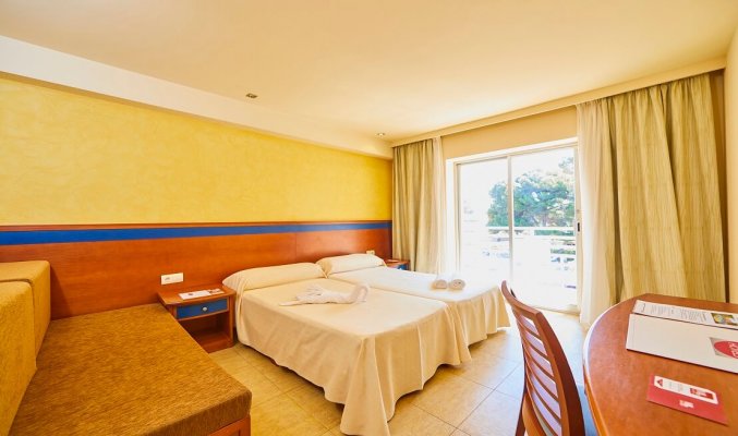 Tweepersoonskamer van Hotel Club Palma Bay op Mallorca