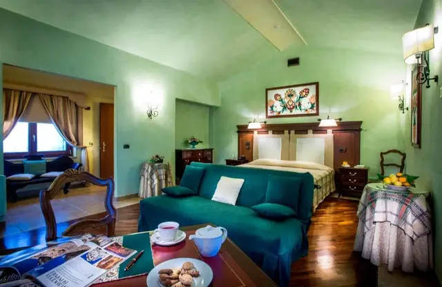 Relais Abbazia Santa Anastasia slaapkamer