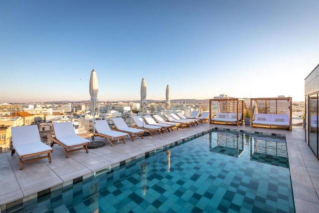 Pure Formosa Concept Hotel - dakterras met uitzicht over de stad
