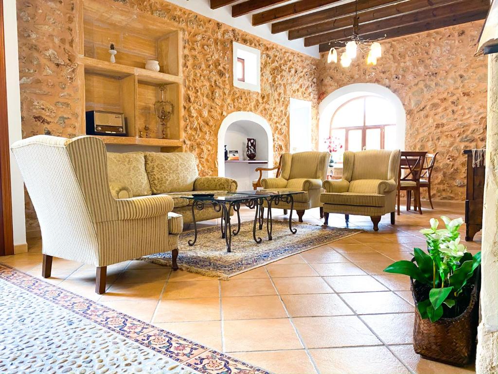 Hotel Rural Son Terrassa - lounge met zithoek
