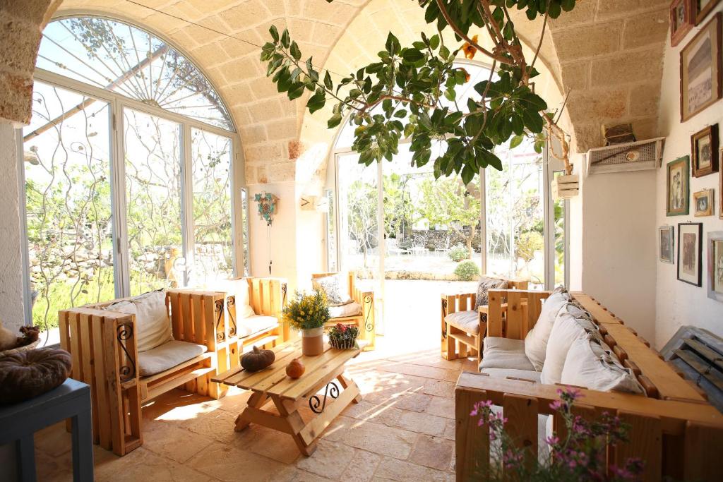Masseria Montenapoleone - serre met zithoeken
