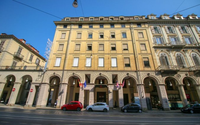 Buitenkant van Hotel Diplomatic Turijn
