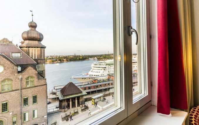 Uitzicht vanuit een tweepersoonskamer van Hotel Scandic Sjöfartshotellet Stockholm