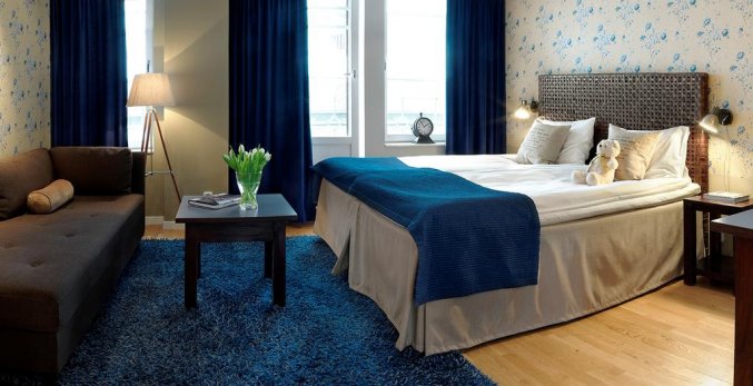 Tweepersoonskamer van Hotel Freys in Stockholm