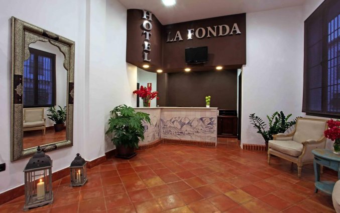 Receptie van Hotel La Fonda in Andalusië