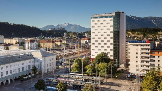 Gebouw van Hotel Austria Trend Europa Salzburg