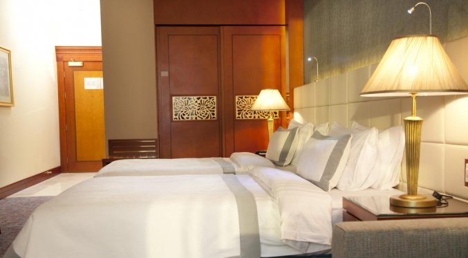 Tweepersoonskamer van Hotel Grand Excelsior in Dubai