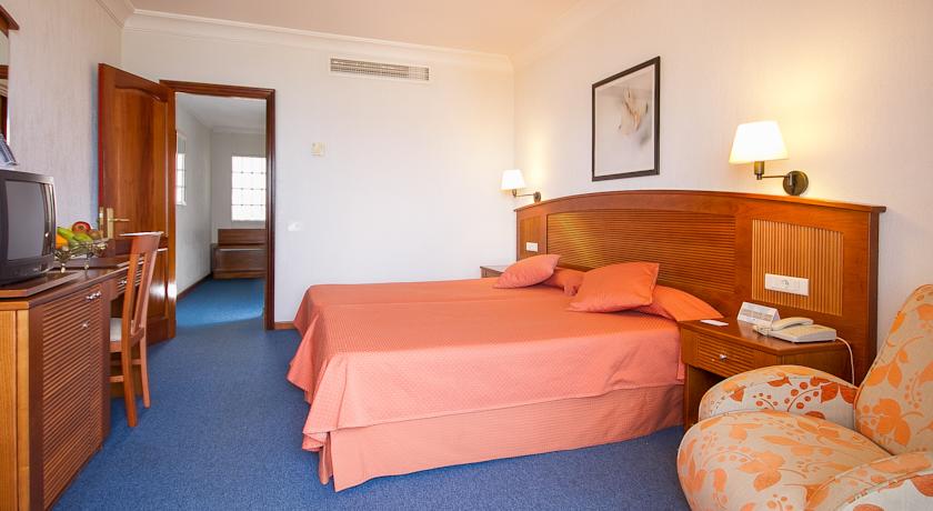 Tweepersoonskamer van een kamer van hotel Lancelot op Lanzarote