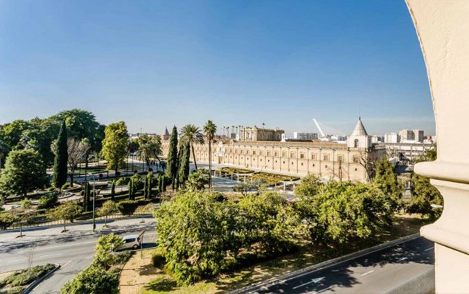 Uitzicht van hotel Sevilla Macarena in Sevilla