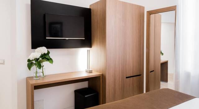 Tweepersoonskamer van Hotel Concordia Rome