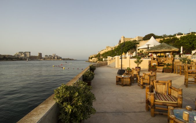 Terras van Grand Hotel Excelsior op Malta