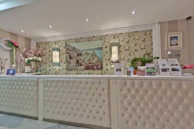 Receptie van Hotel en Spa Secret Paradise op Chalkidiki