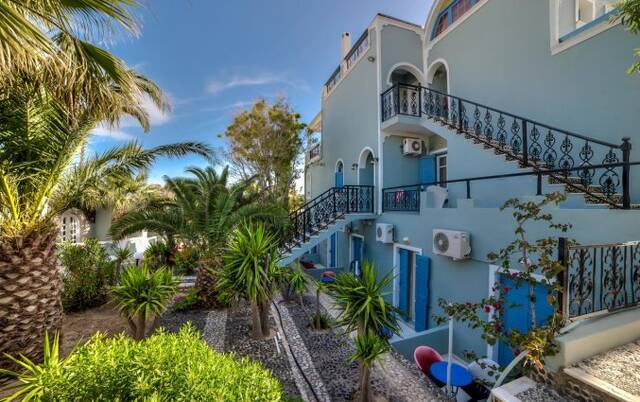 Tuin van Hotel Villa Olympia op Santorini