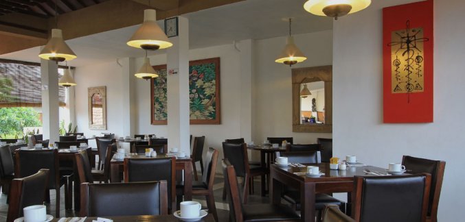Restaurant van Hotel Kuta Lagoon Resort op Bali