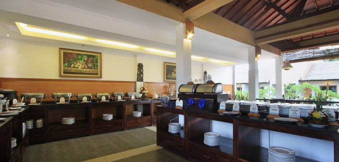 Restaurant van Hotel Kuta Lagoon Resort op Bali