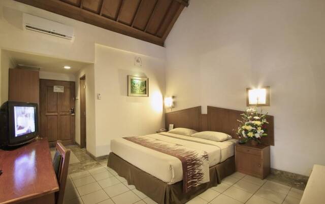 Tweepersoonskamer van Hotel Kuta Lagoon Resort op Bali