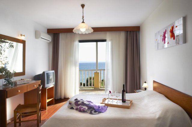 Slaapkamer van hotel Elea Village in Chalkidiki