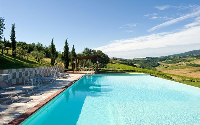 Zwembad van Bed and breakfast Poderi Arcangelo in Toscane