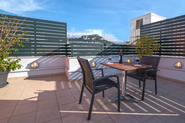 Dakterras van Hotel Best Western Museum in Athene