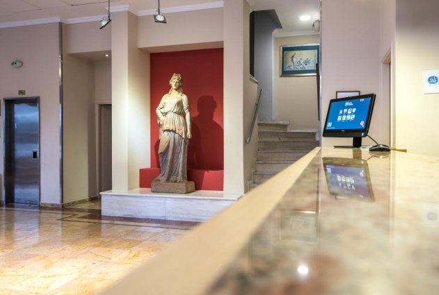 Receptie van Hotel Best Western Museum in Athene