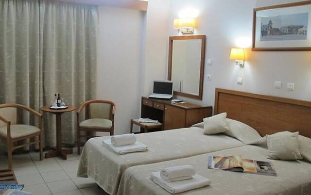 Tweepersoonskamer van Hotel Solomou in Athene