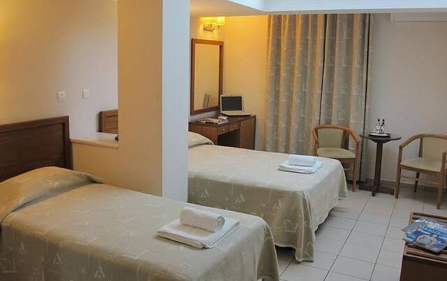 Tweepersoonskamer van Hotel Solomou in Athene