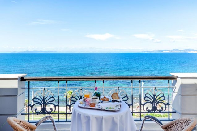 Uitzicht op zee van Hotel Coral in Athene
