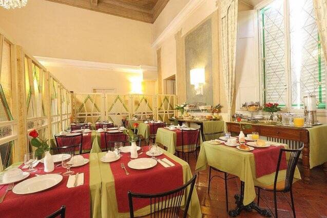 Ontbijtzaal van Hotel Annalena in Florence