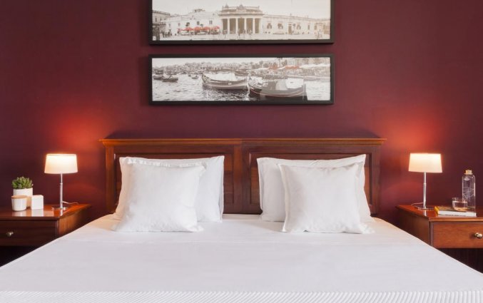 Slaapkamer van hotel Sliema in Malta