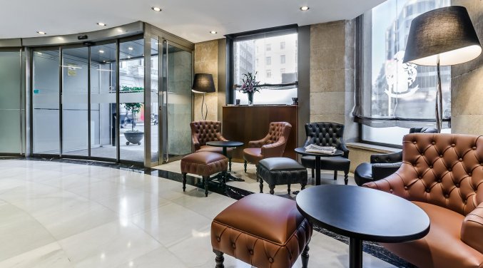 De Lobby van Hotel Suizo Barcelona