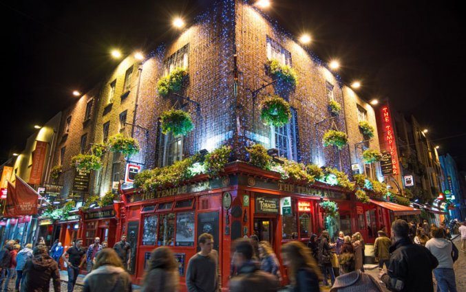 Dublin - Temple Bar met kerst