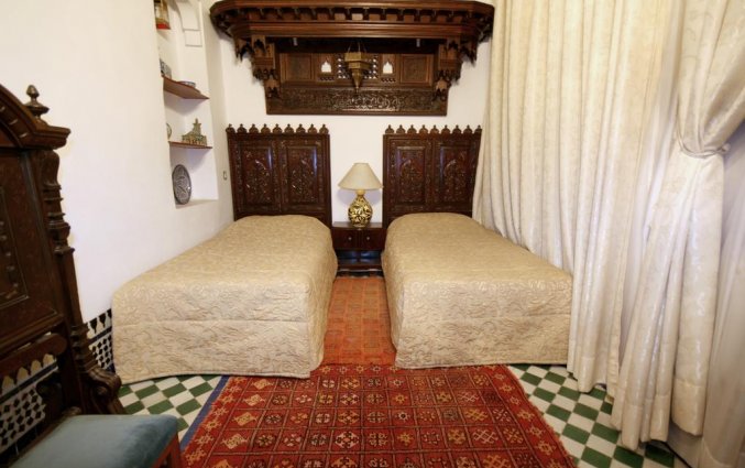 Tweepersoonskamer van Riad Dar el Ghalia in Fez