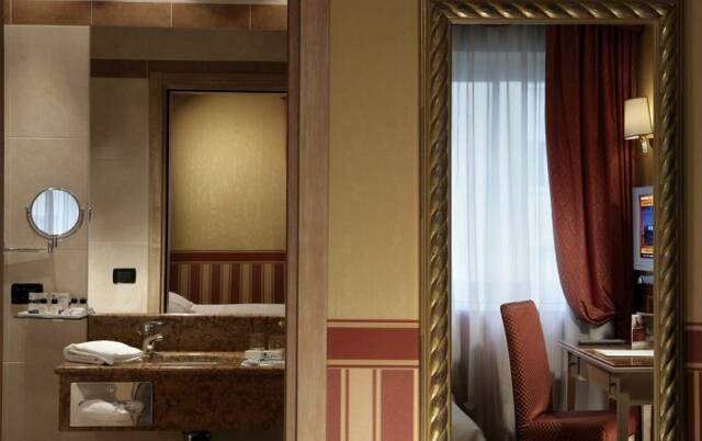 Tweepersoonskamer van Hotel Best Western Tritone in Venetie