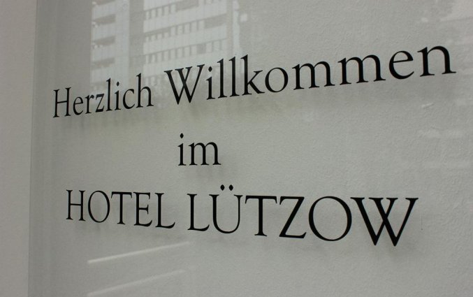 Welkomstbord hotel Lützow  Berlijn